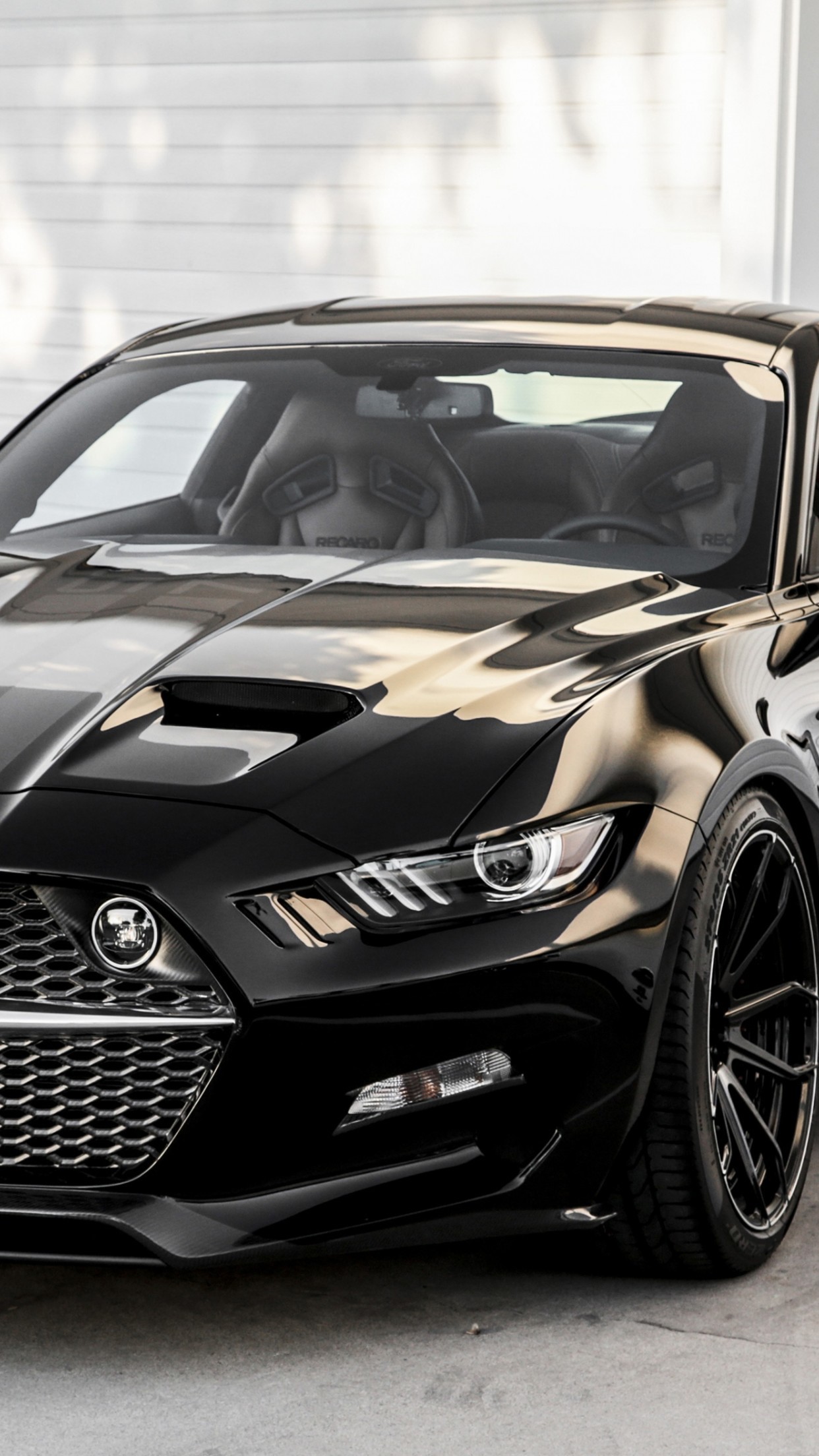 1242x2208, Car Wallpaper Iphone 
 Data Id 173877 
 - Ford Mustang Gt Black 2019 - HD Wallpaper 