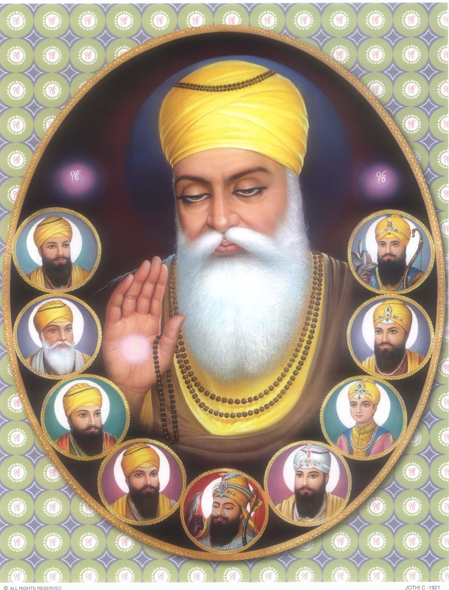 Sikh Spirtual 10 Gurus Wallpaper Download 
 Data Src - 10 Gurus - HD Wallpaper 