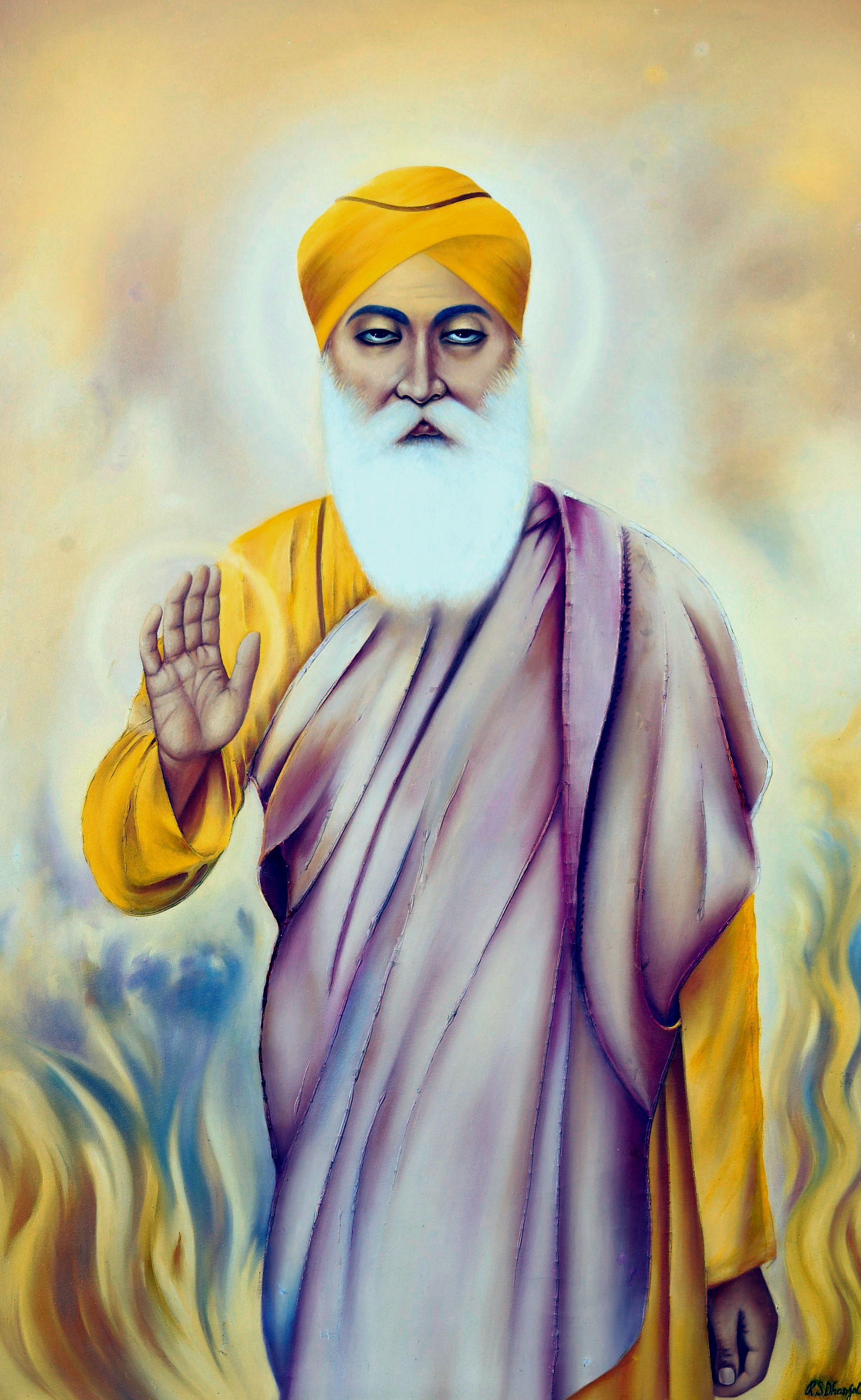 Sikh Guru Guru Nanak Dev Ji - HD Wallpaper 