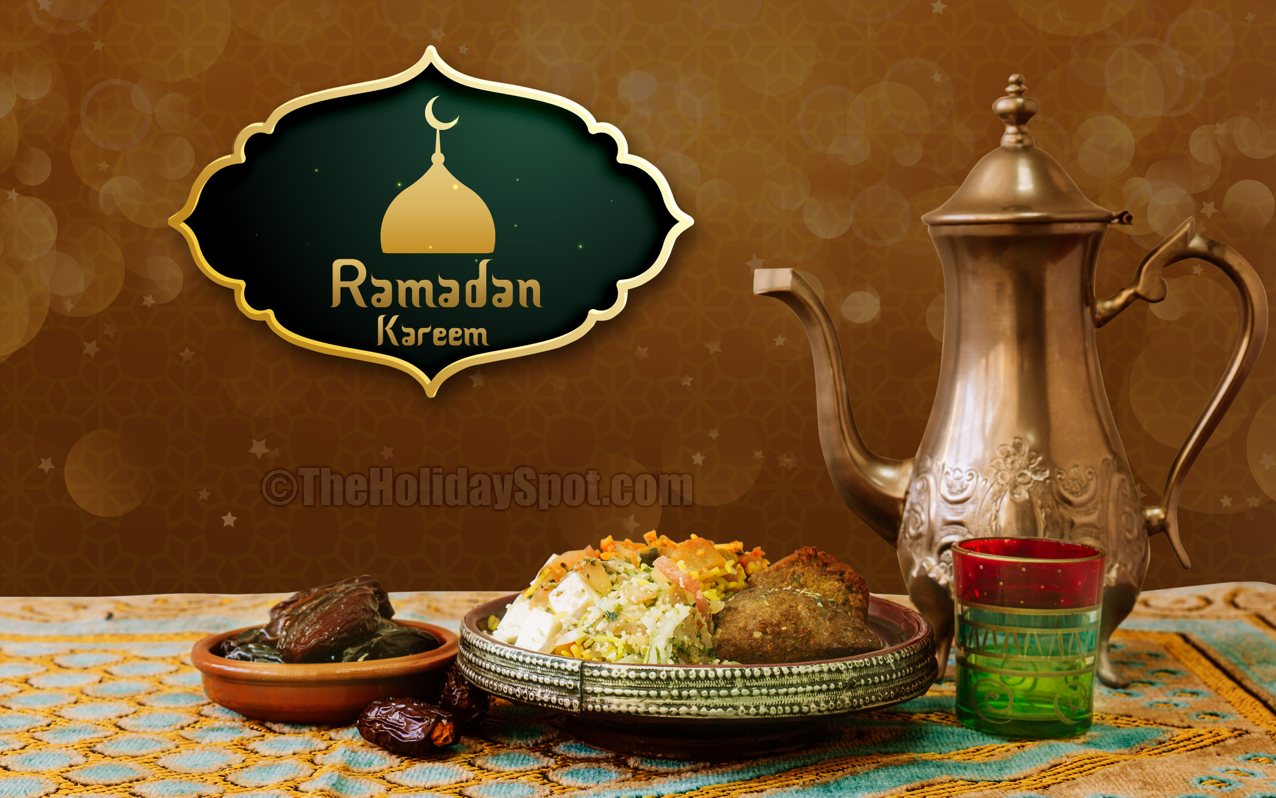 Ramadan Wallpaper Featuring Food Compotition - Ramadan Wallpaper Hd - HD Wallpaper 