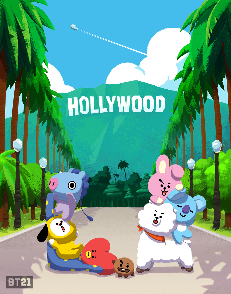 Bt21 - Bt21 Hollywood - HD Wallpaper 