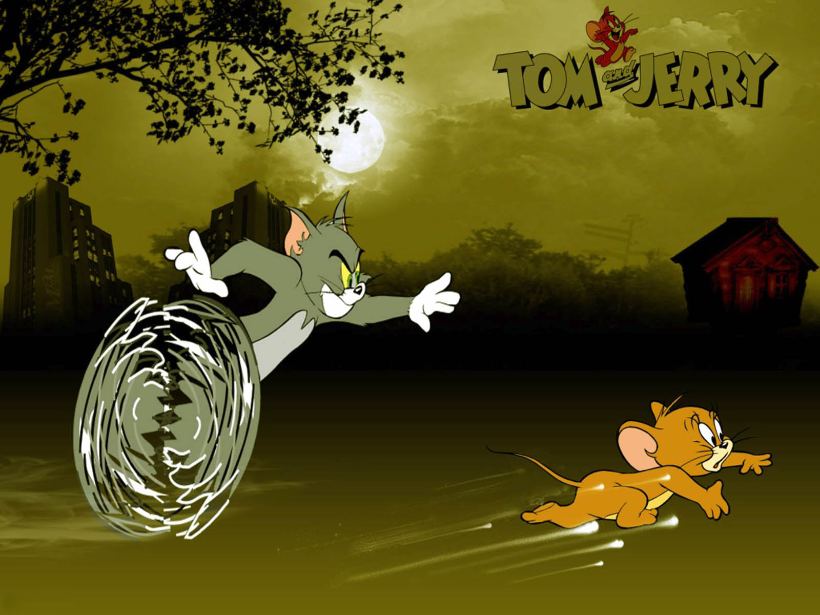 Gambar Tom And Jerry, Wallpaper Tom N Jerry - Tom And Jerry Running Fast - HD Wallpaper 
