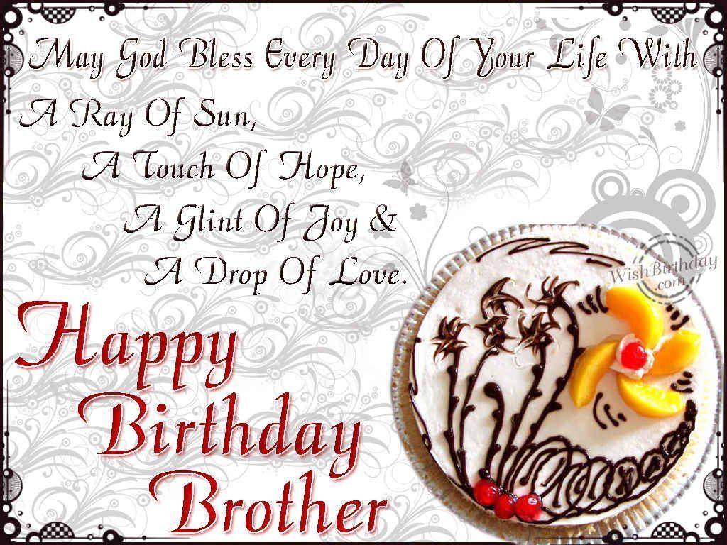 Birthday Wishes For Brother - Wish You Happy Birthday Brother - HD Wallpaper 