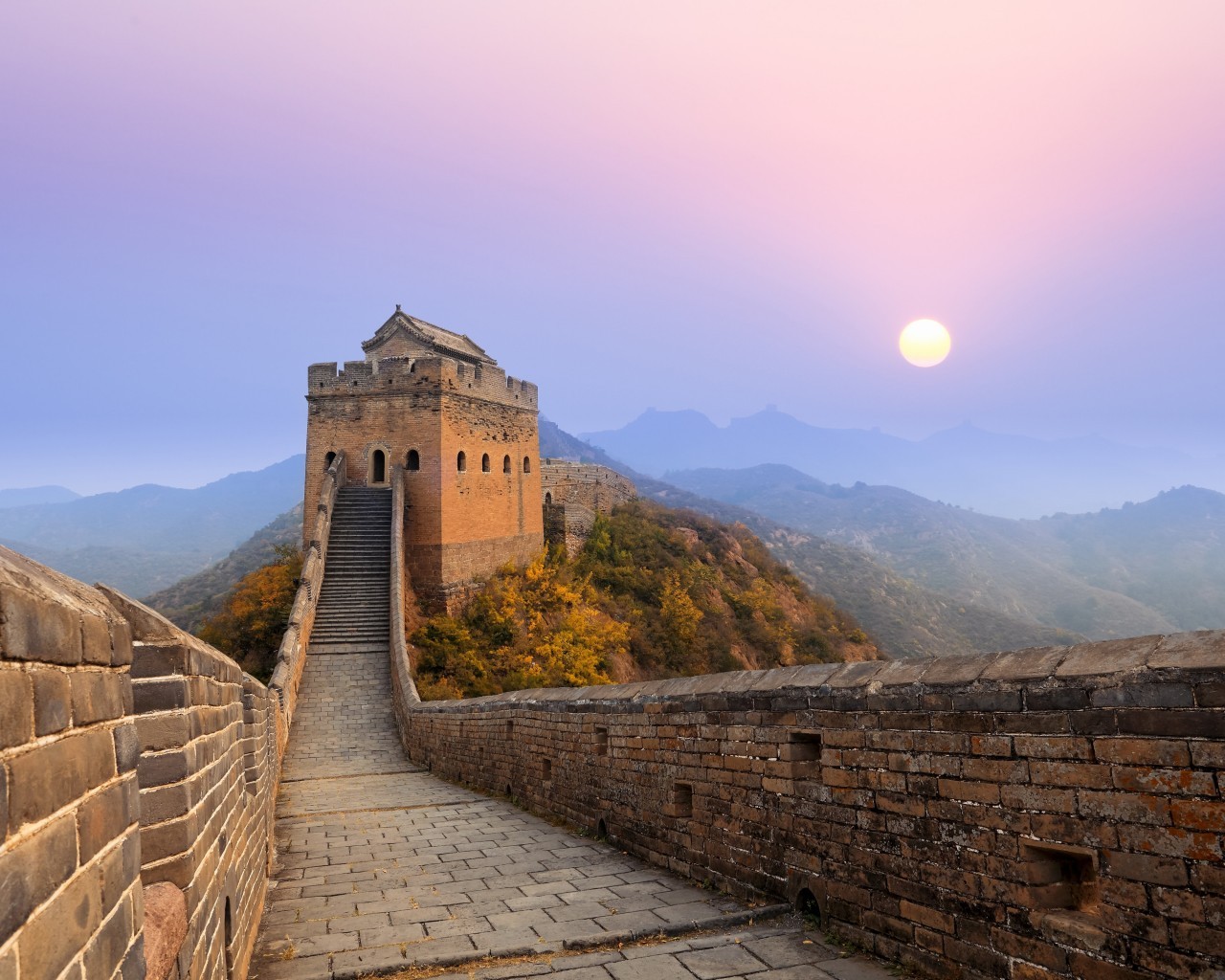 Great Wall Of China, Sunlight, Historical - China Great Wall Sun - HD Wallpaper 