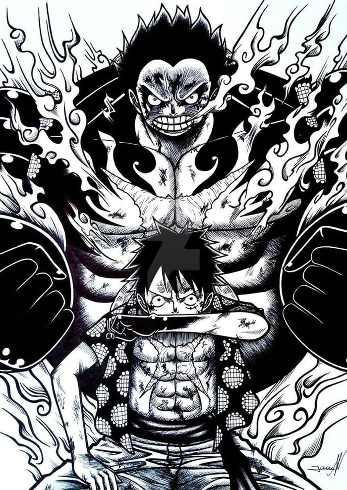 One Piece Black And White 700x989 Wallpaper Teahub Io