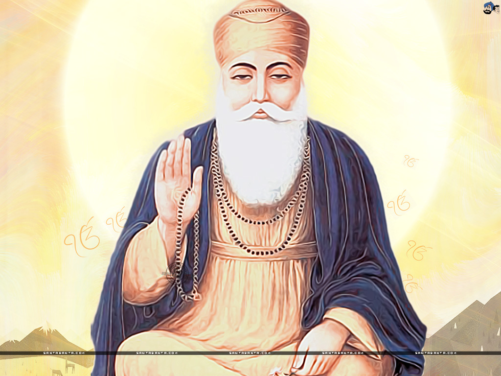 Guru Nanak Dev Ji Wallpaper - Sikh Guru - HD Wallpaper 