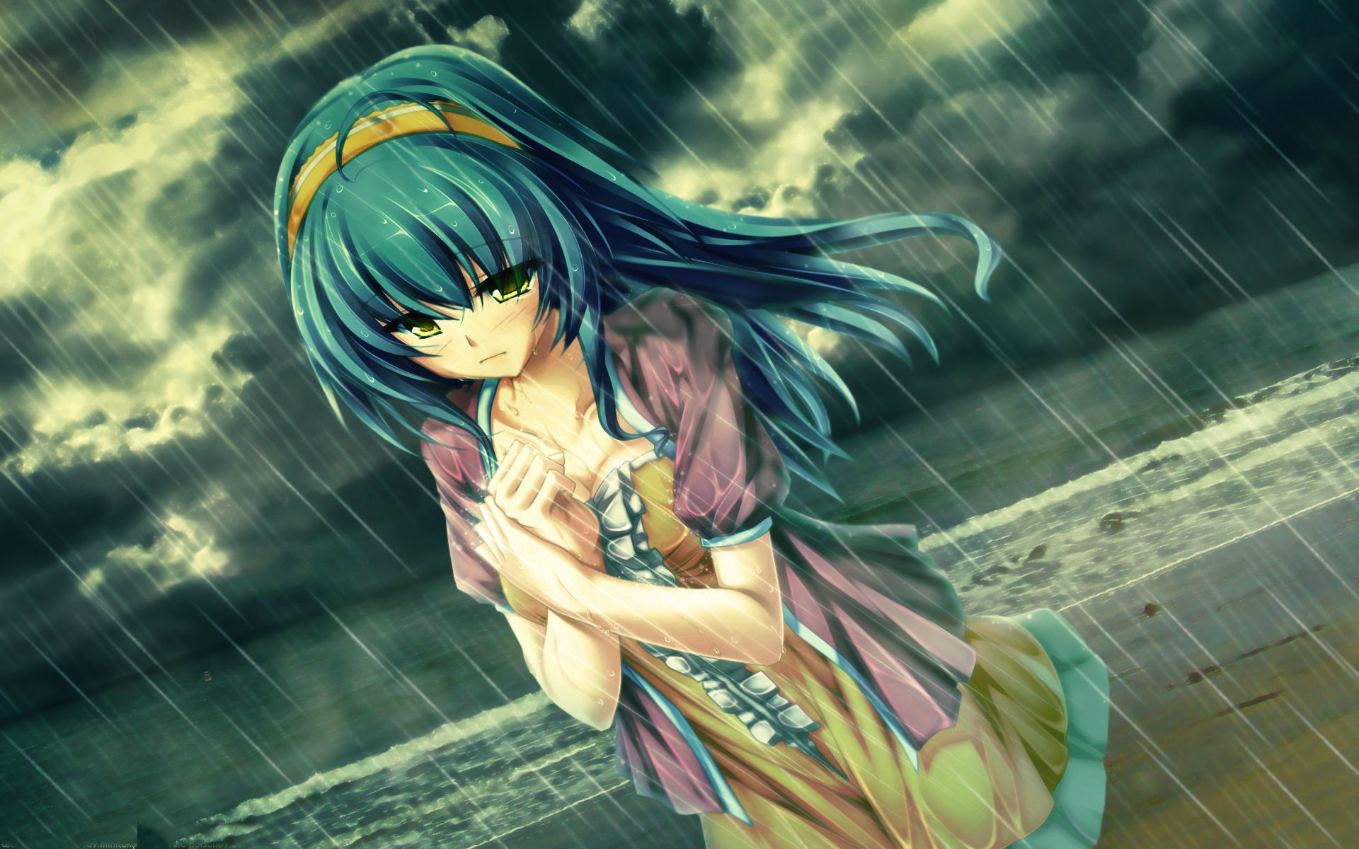 Sad Anime Girl Wallpaper Hd - HD Wallpaper 