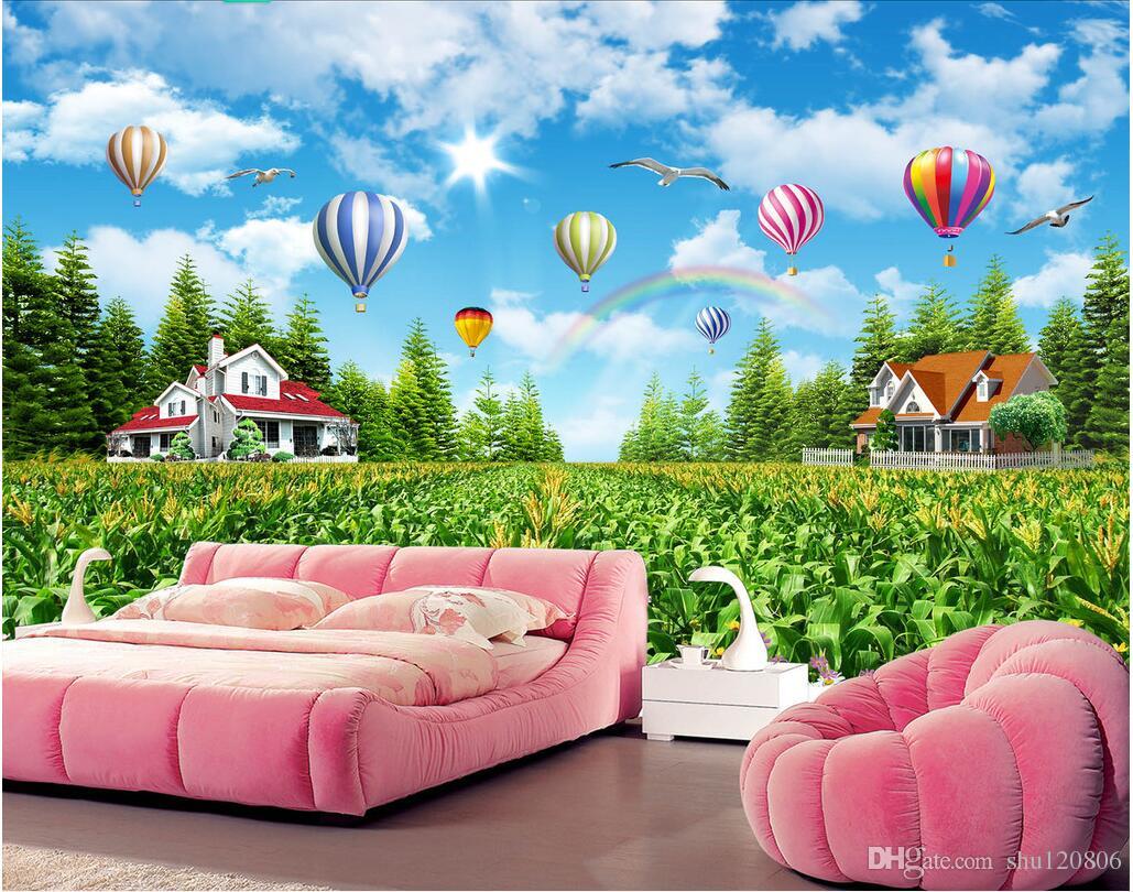 Beautiful Forest Mural - HD Wallpaper 