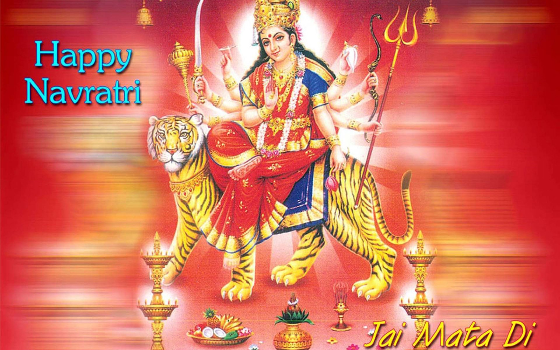 Animated Navratri Wallpapers Hd Group - Happy Navratri Maa Durga - HD Wallpaper 