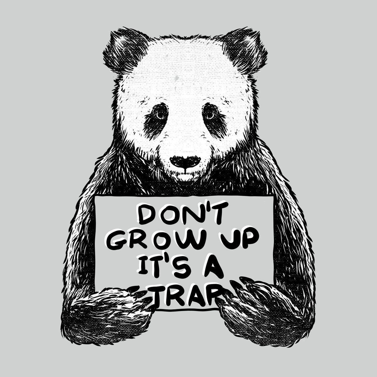 Don T Grow Up It's A Trap Panda - HD Wallpaper 
