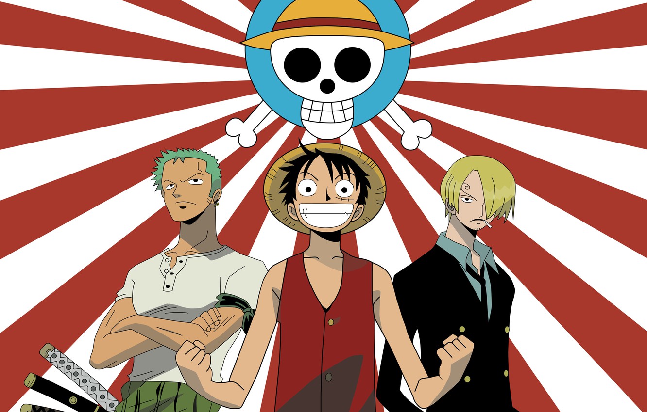 Photo Wallpaper Sword, Game, One Piece, Pirate, Hat, - Cartoon - HD Wallpaper 