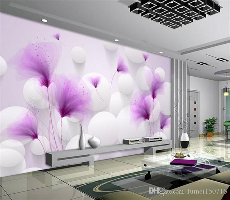 Customised Wallpaper Designs In Purple Colour - HD Wallpaper 