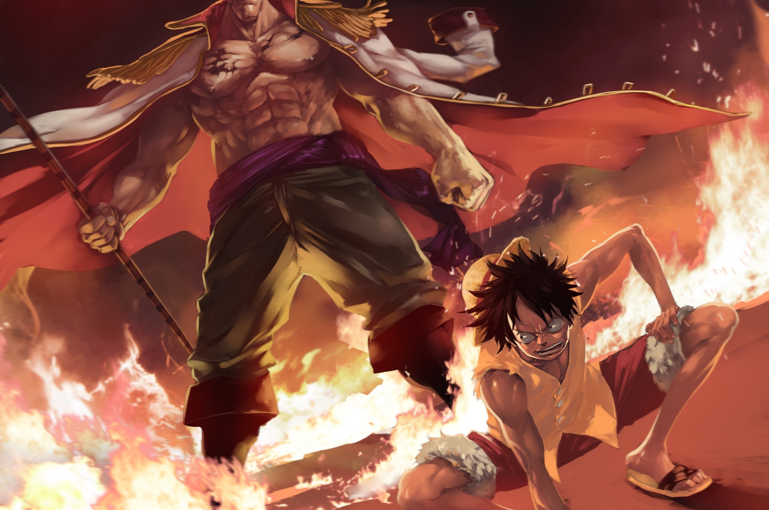 One Piece, Monkey D - One Piece White Beard - HD Wallpaper 