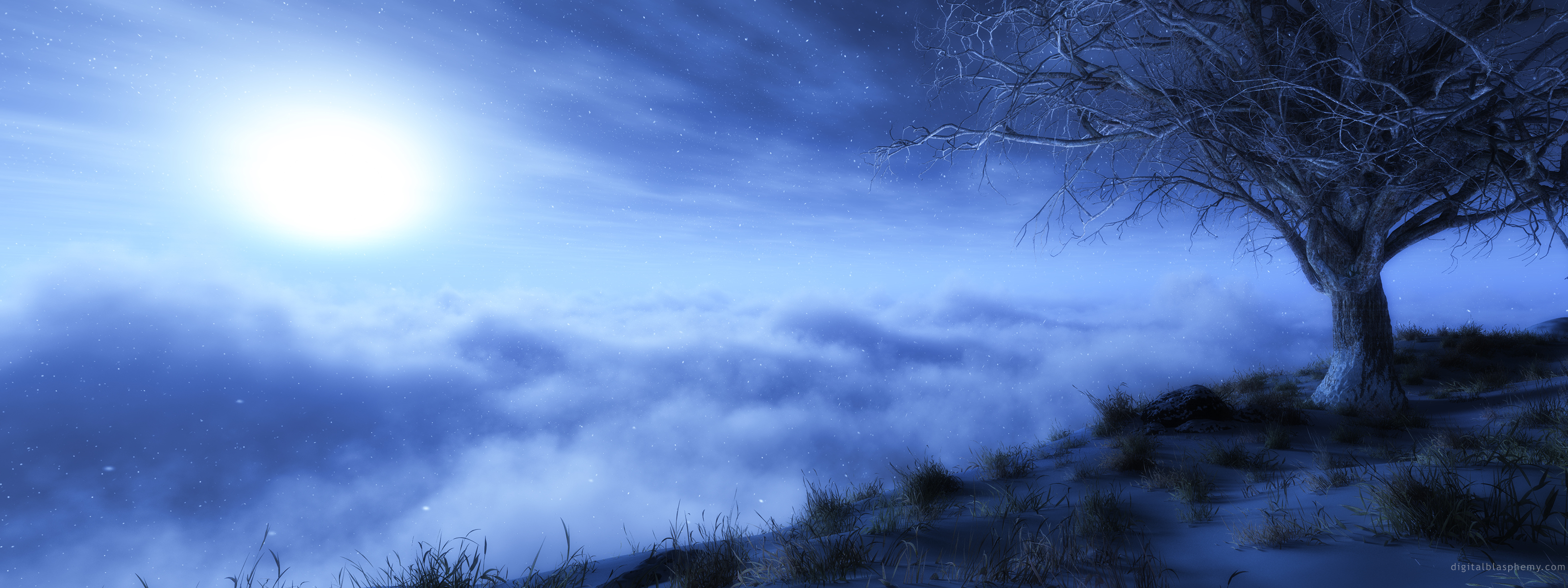 Dual Screen Wallpaper Digital Blasphemy - HD Wallpaper 