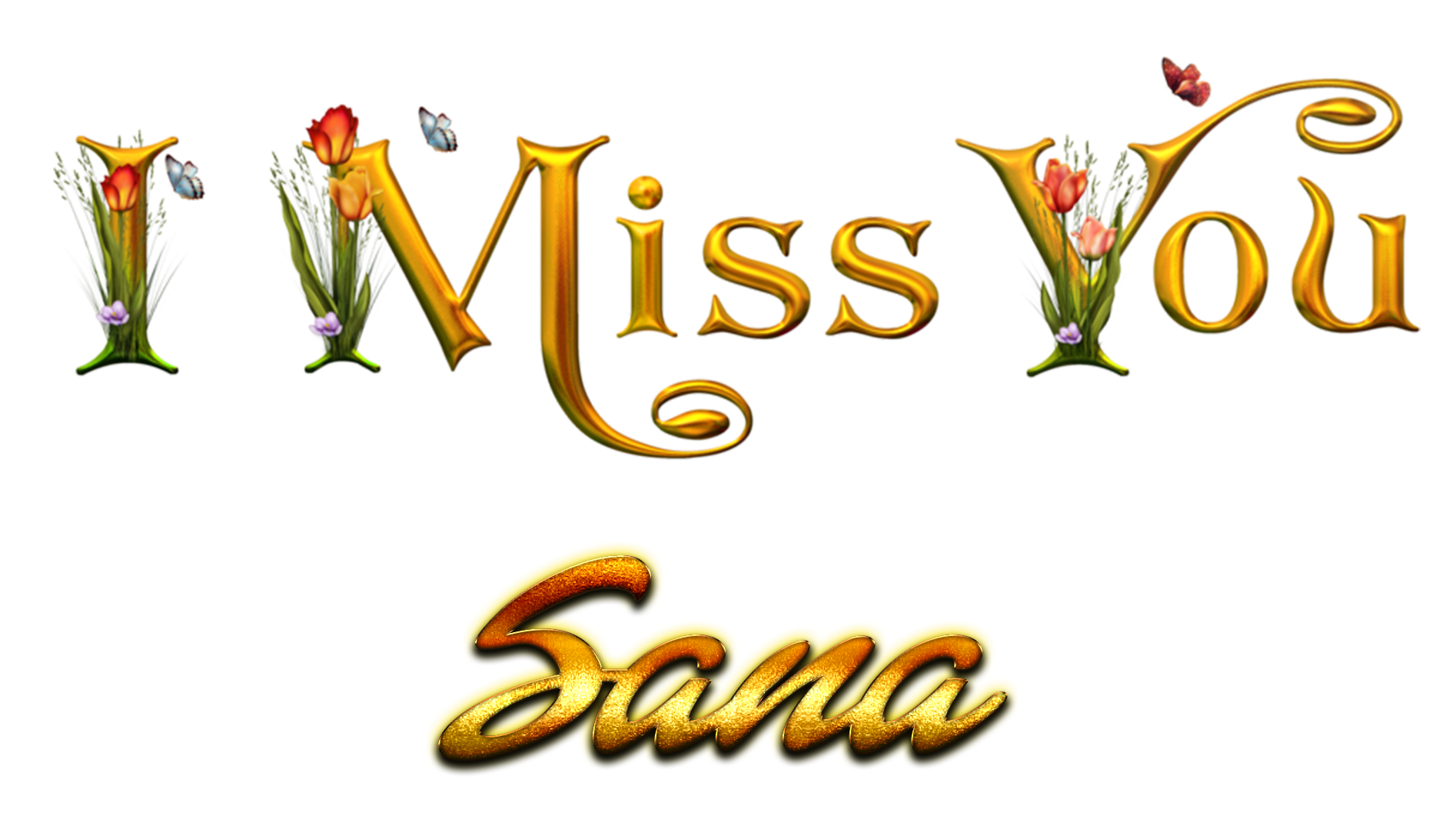 Sana Miss You Name Png - Calligraphy - HD Wallpaper 