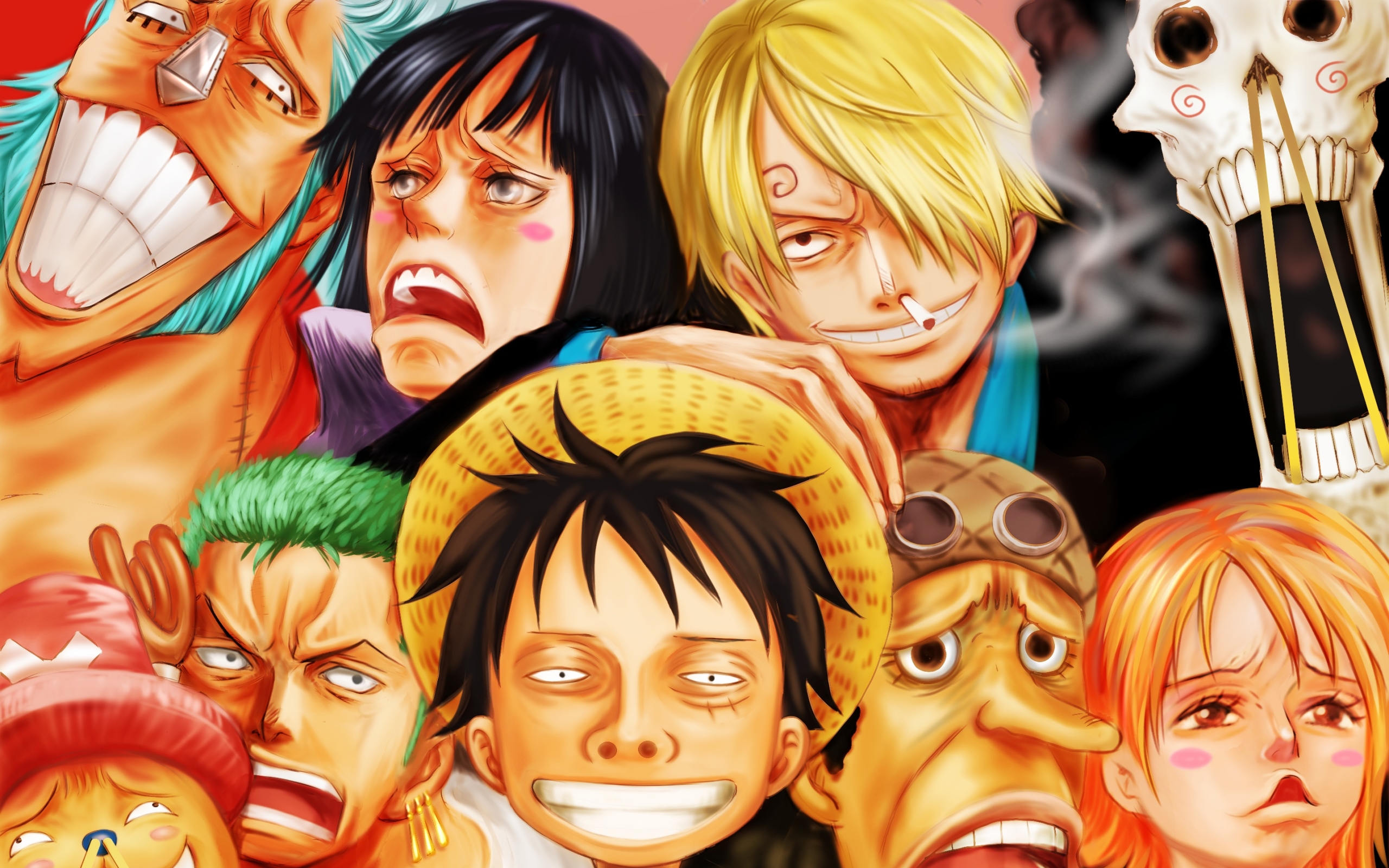 Wallpaper Of Brook, Franky, Monkey D - Straw Hat Pirates Wallpaper Hd - HD Wallpaper 