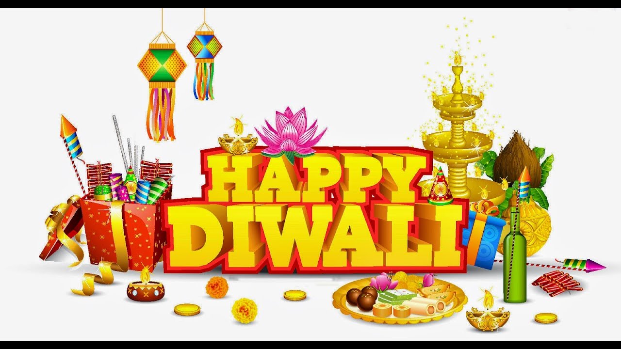 Happy Diwali Word Art - HD Wallpaper 