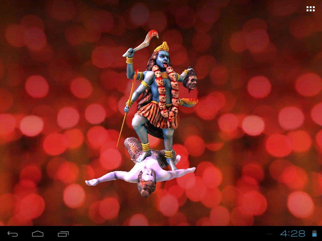 Maa Kali Black Background - HD Wallpaper 