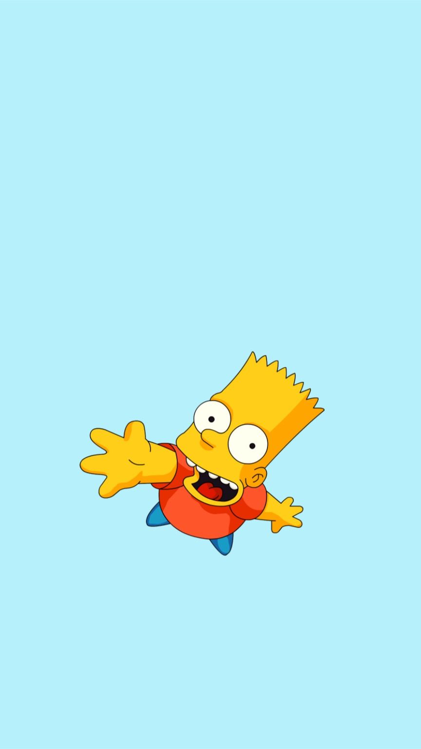 #freetoedit #bart #simpson #wallpaper - Bart Simpson Wallpaper Blue - HD Wallpaper 