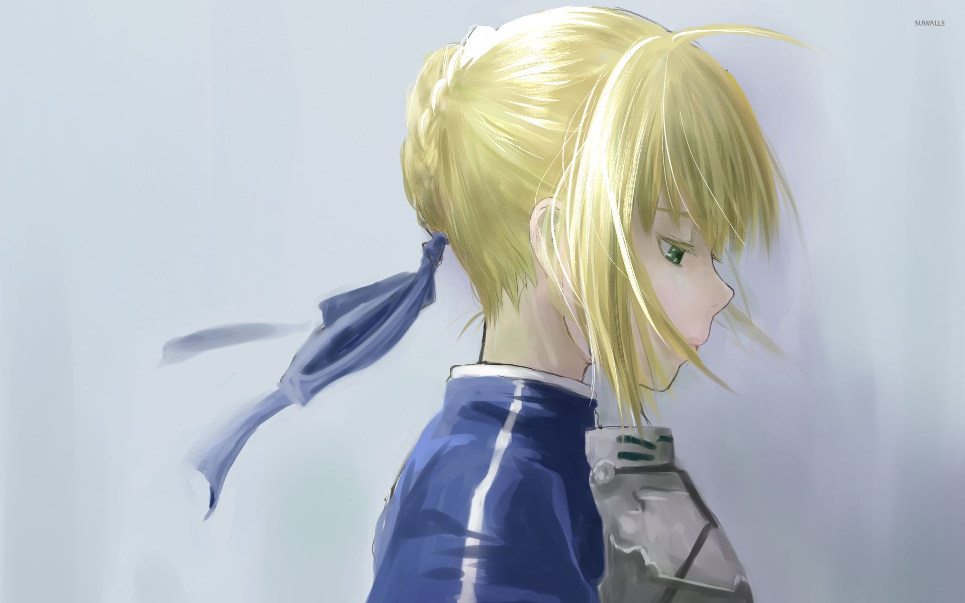 Anime Blonde Girl Sad - HD Wallpaper 