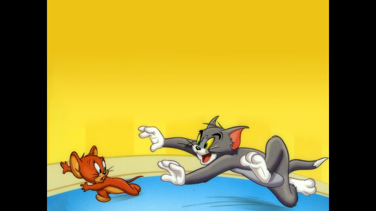 Tom And Jerry Chasing Each Other - HD Wallpaper 