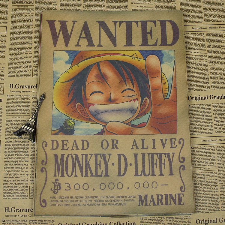 One Piece Wanted Poster Blank - HD Wallpaper 