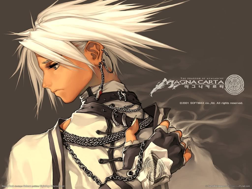 White Hair Tan Skin Anime - HD Wallpaper 