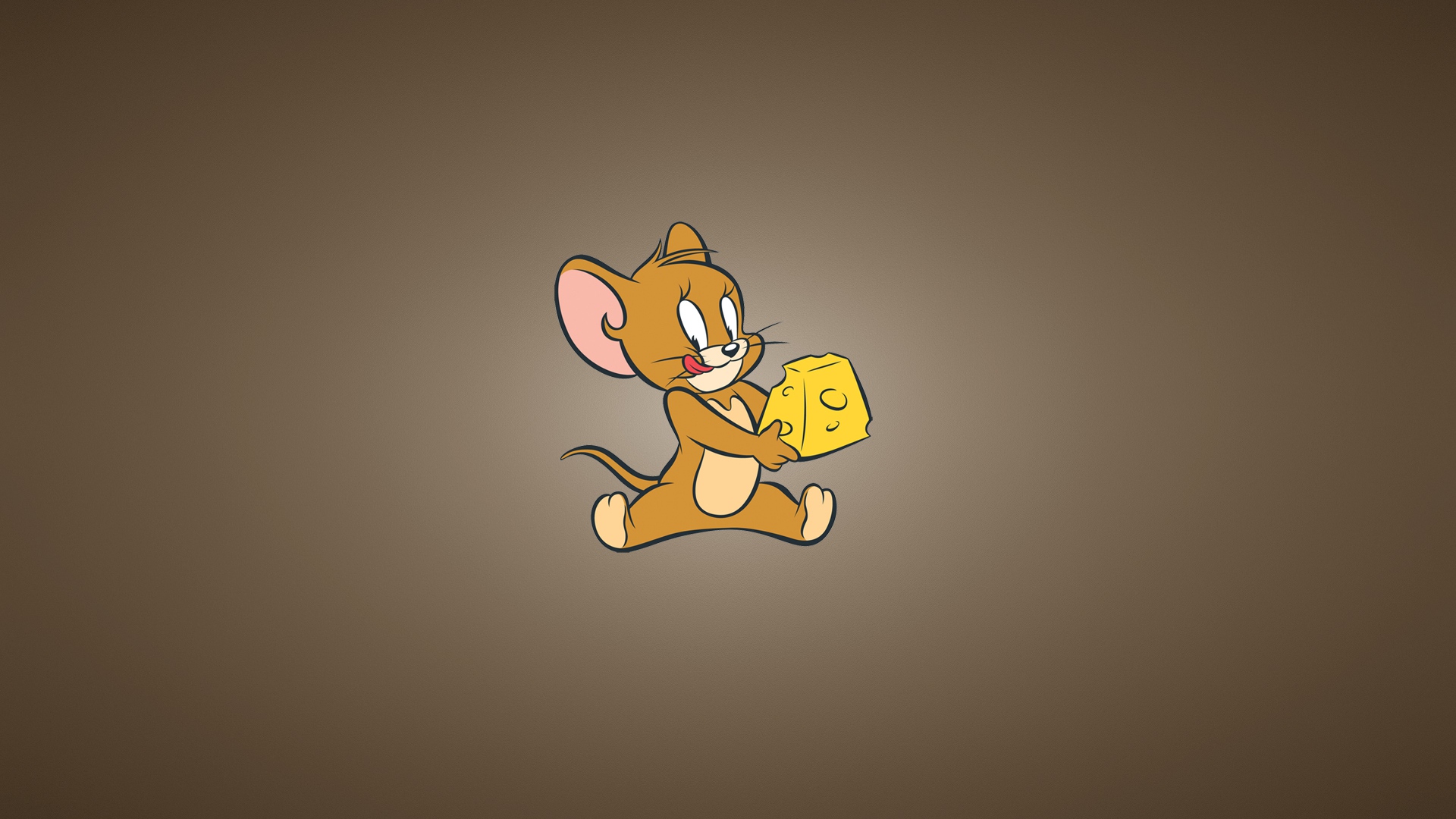 Tom And Jerry Cheese Mouse Minimalism 94065 - Cartoon - HD Wallpaper 