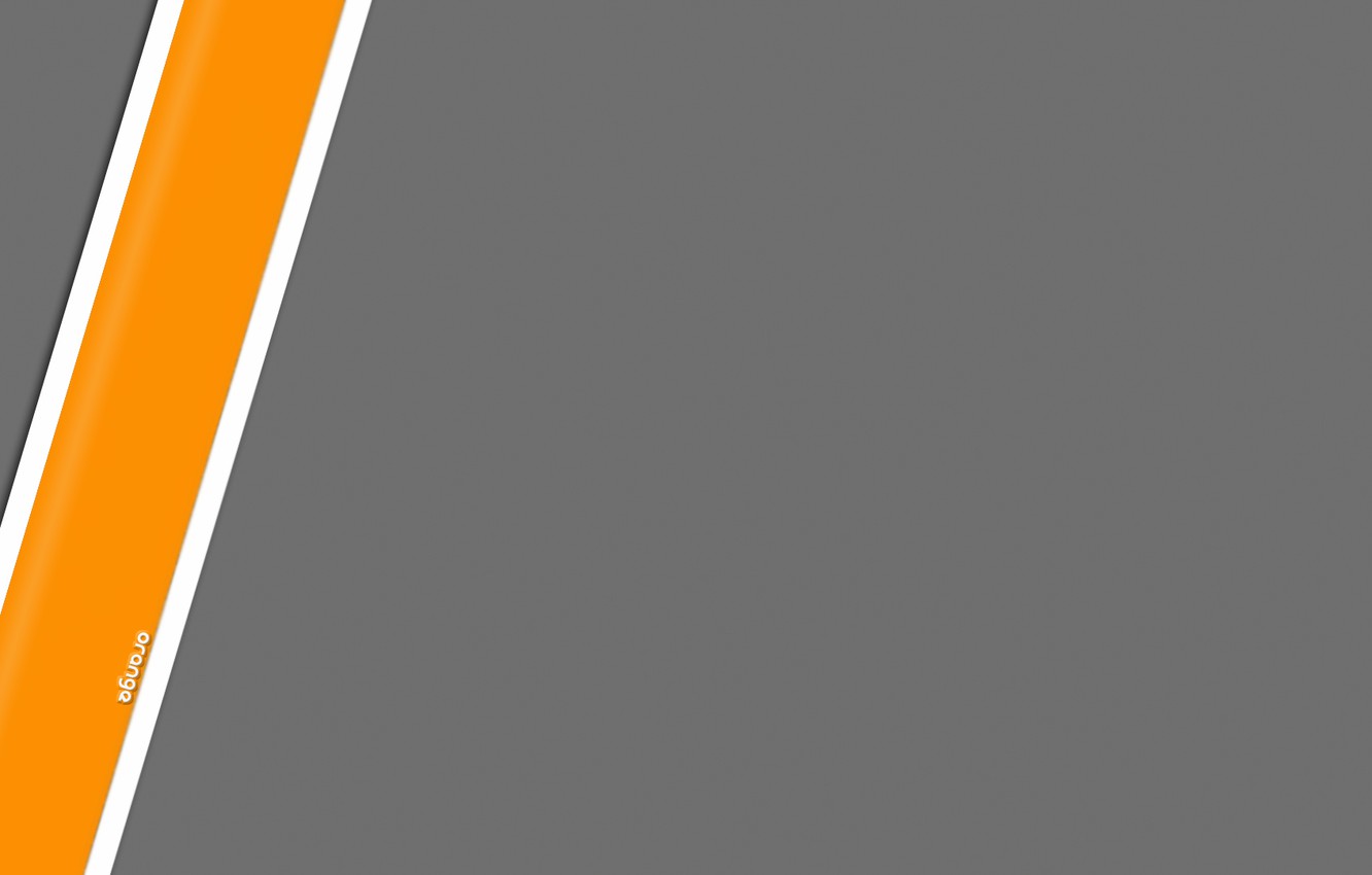 Photo Wallpaper Grey, Strip, Minimalism, Orange - Gray And Orange Wall Paper - HD Wallpaper 