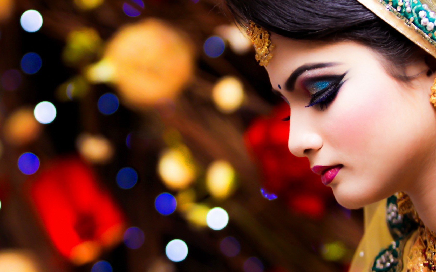 Beautiful Girl Bokeh Wallpaper - Beautiful Wallpaper For Girls - HD Wallpaper 