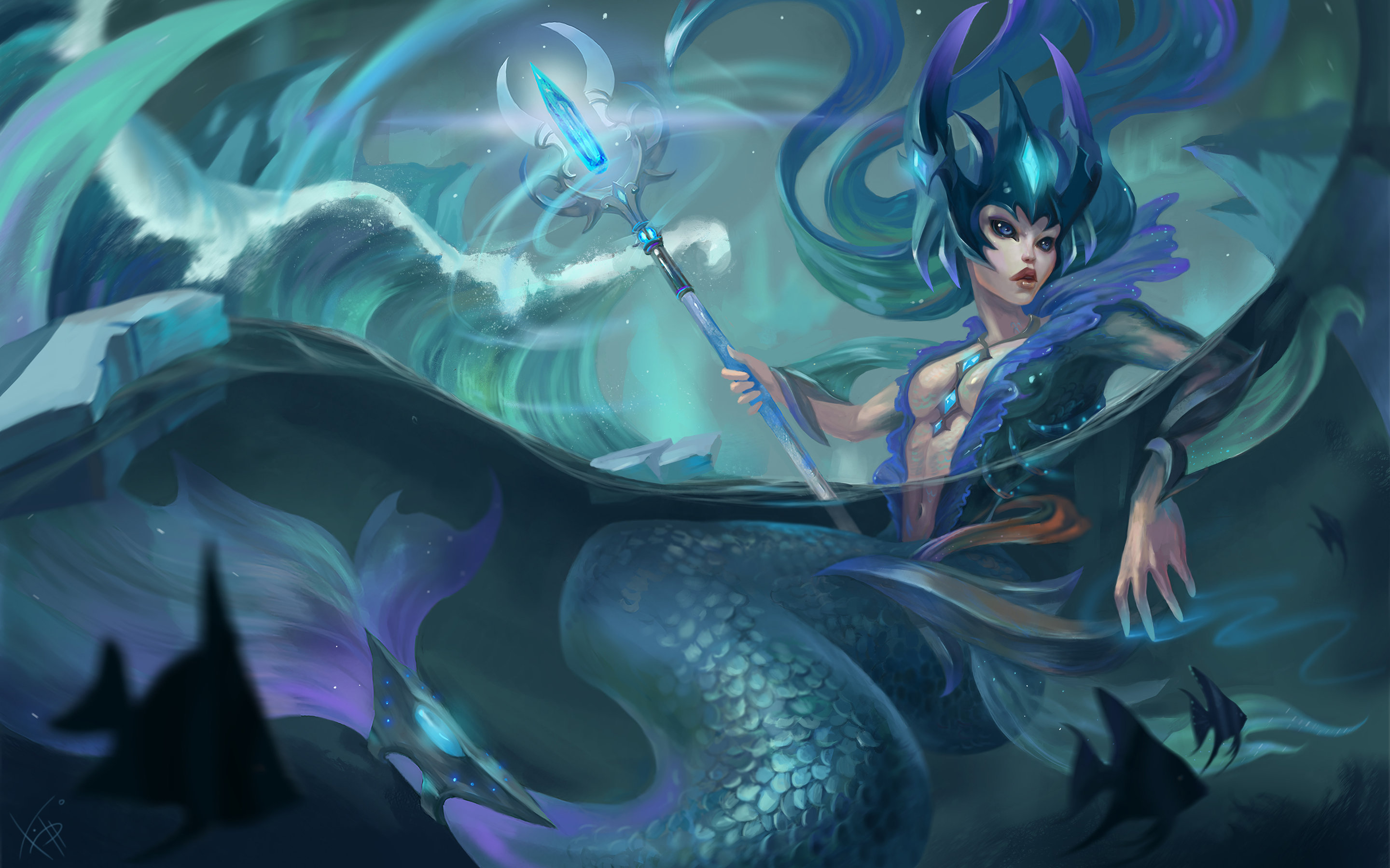 Awesome Nami Free Wallpaper Id - Nami League Of Legends Skin - HD Wallpaper 