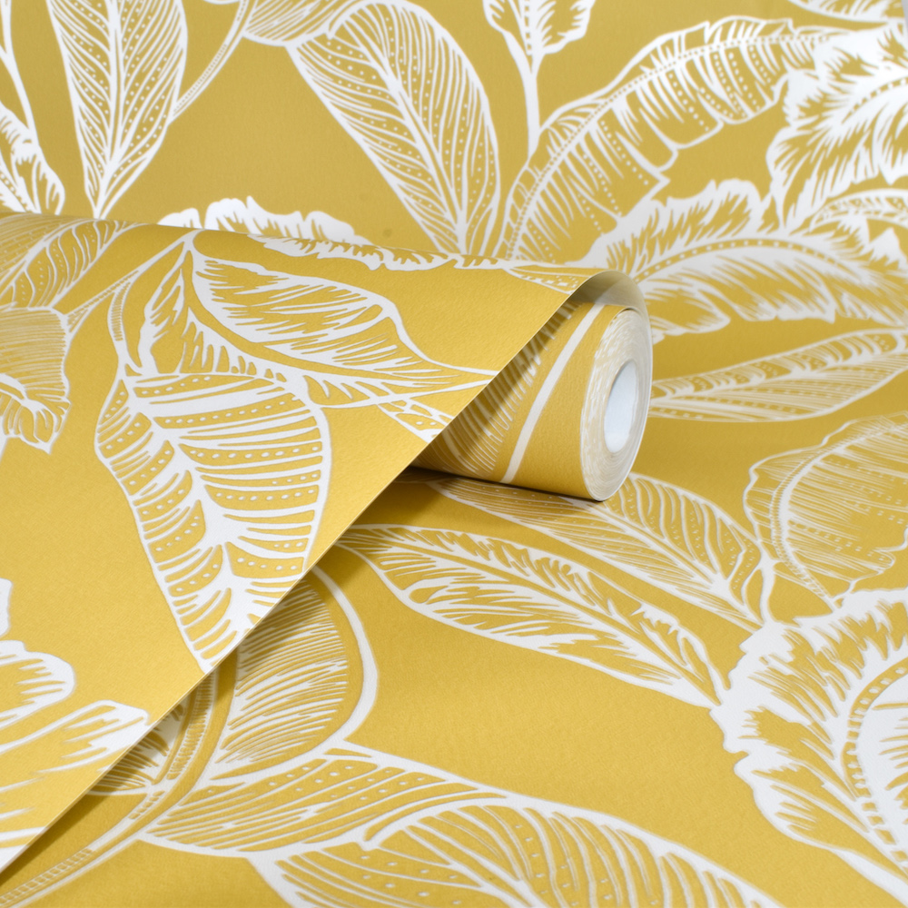 Accessorize Mozambique Yellow Ochre Wallpaper - Yellow Ochre - HD Wallpaper 