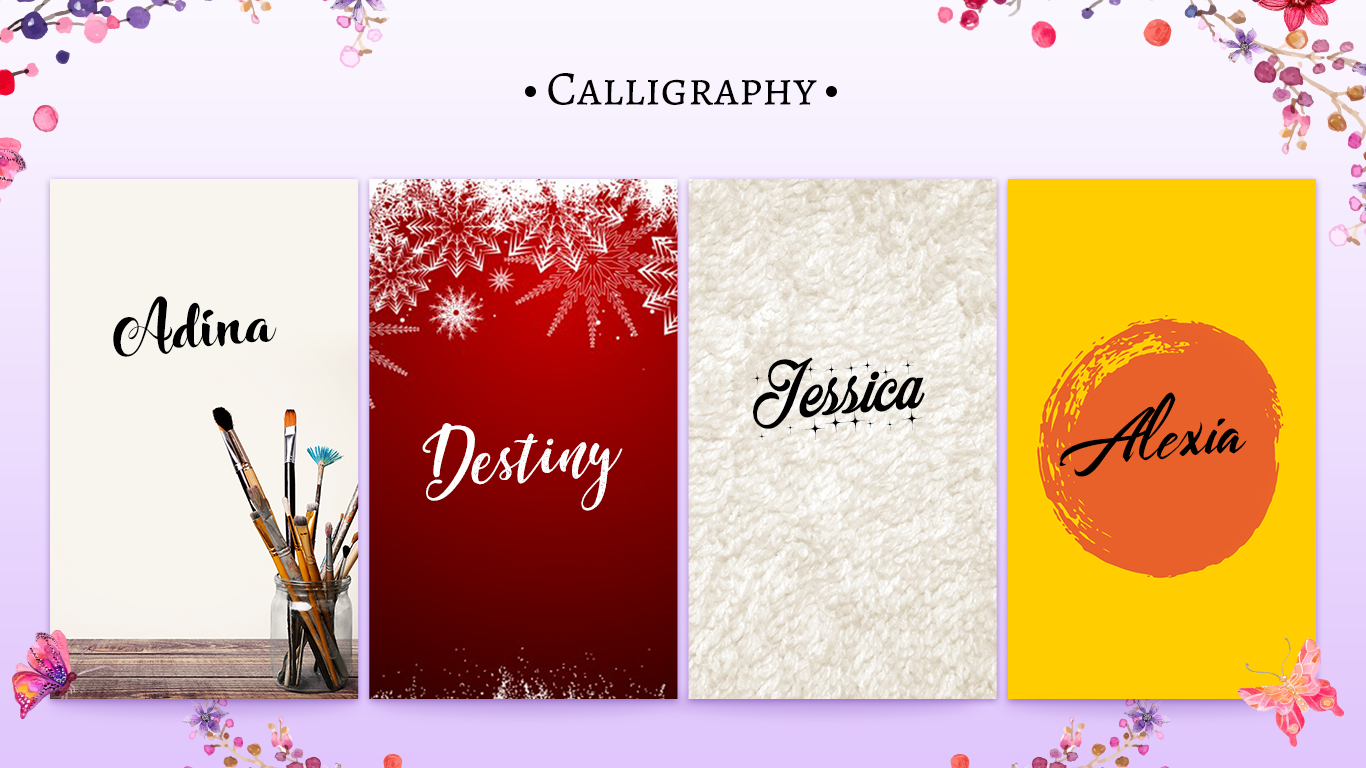 Use Calligraphy Name App - HD Wallpaper 