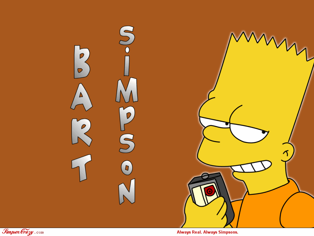 Bart Simpson Name - HD Wallpaper 