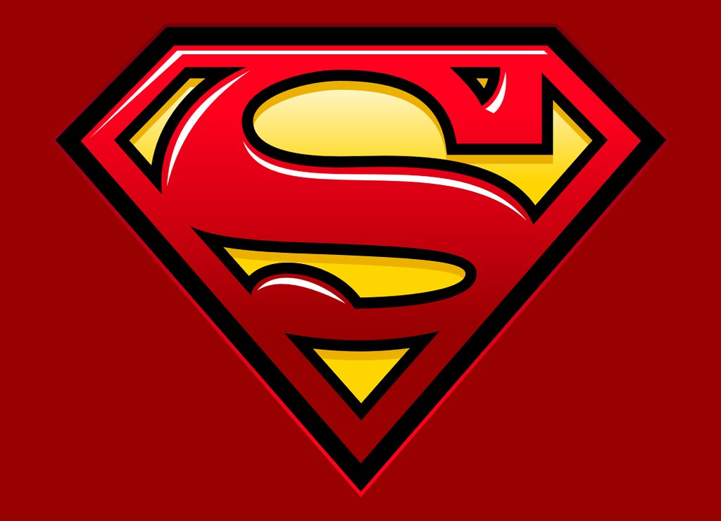 Superman Logo Red Background - HD Wallpaper 