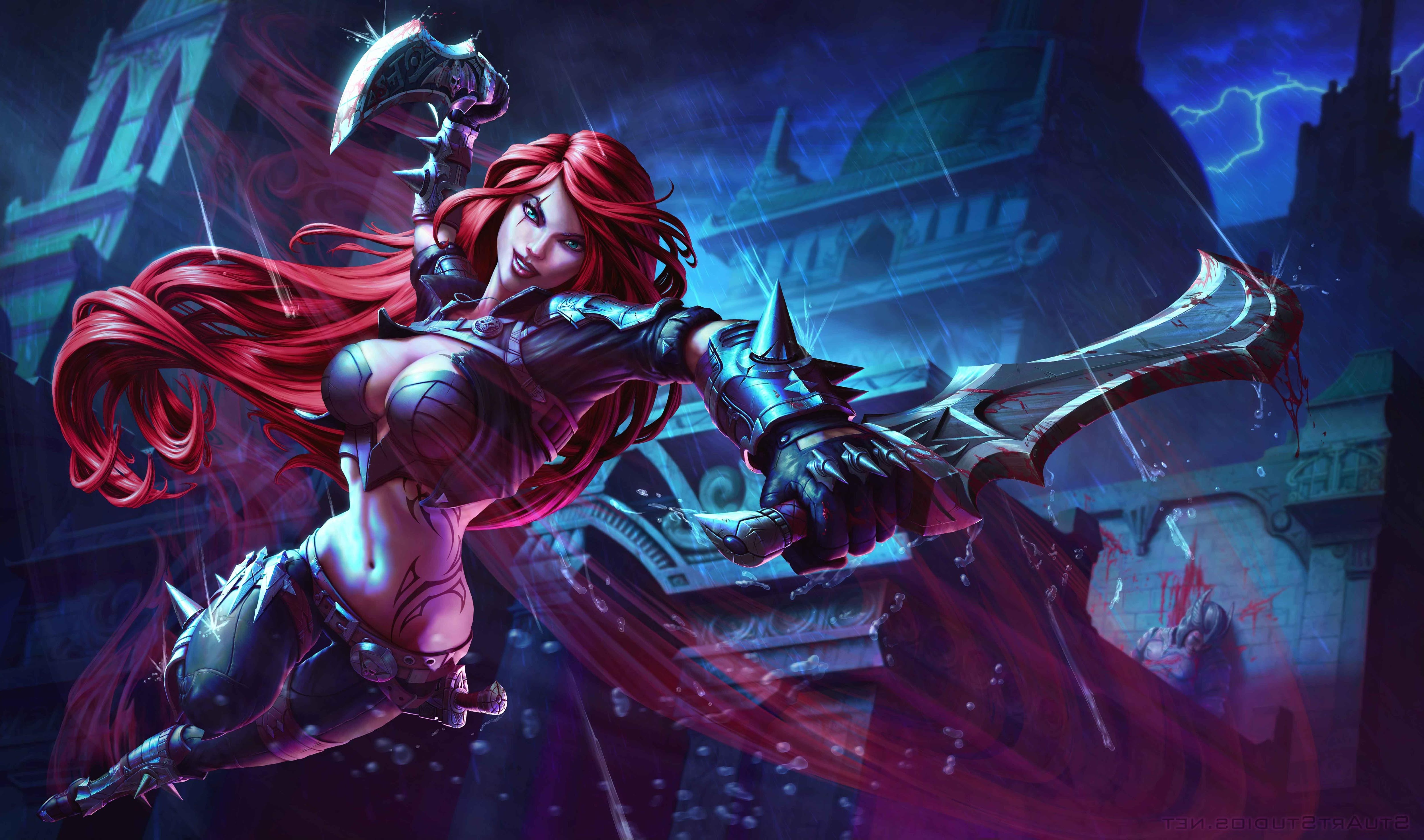 Katarina League Of Legends Wallpaper Hd - HD Wallpaper 