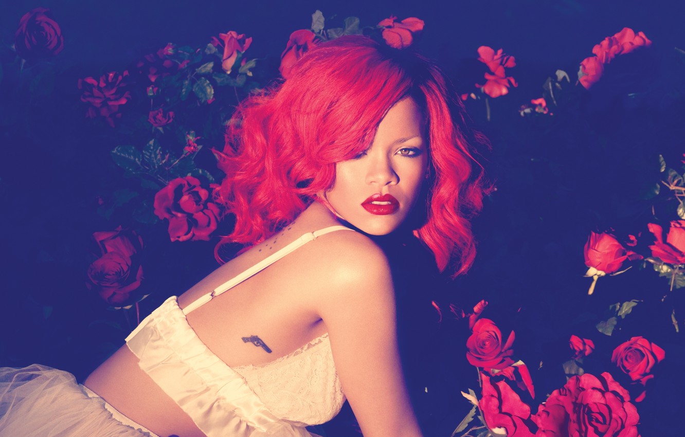 Photo Wallpaper Girl, Music, Roses, Singer, Rihanna, - Rihanna Only Girl - HD Wallpaper 