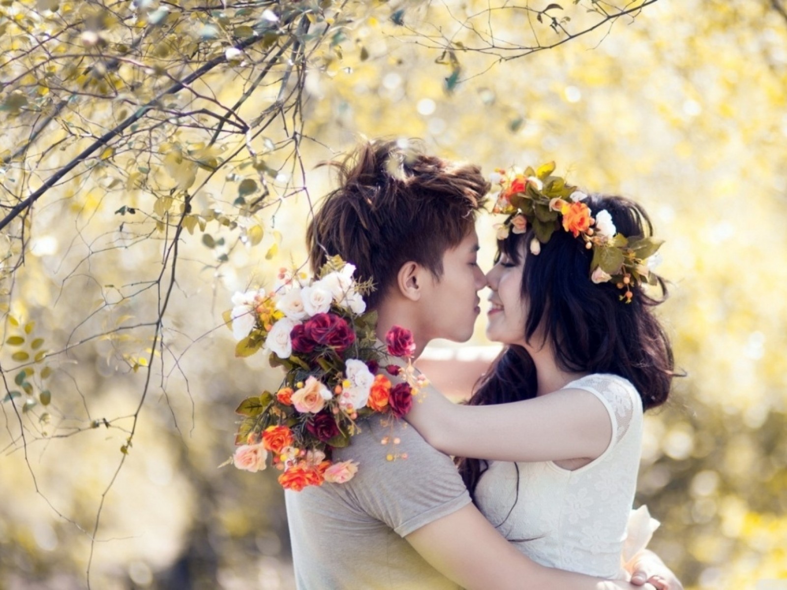 Love Couple Hd Wallpaper - Full Romantic Image In Hd - HD Wallpaper 