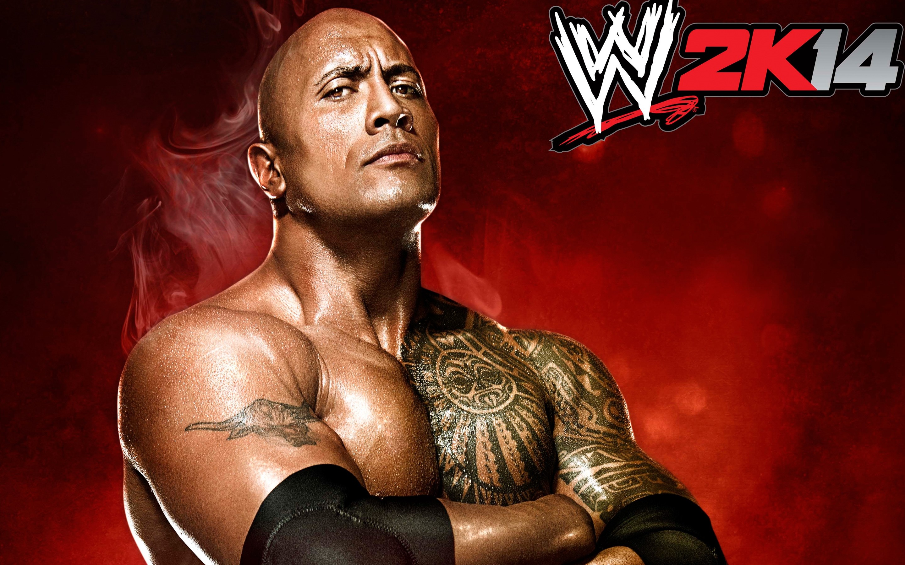 The Rock Wwe Super Star Free Hd Wallpaper 
 Data-src - HD Wallpaper 