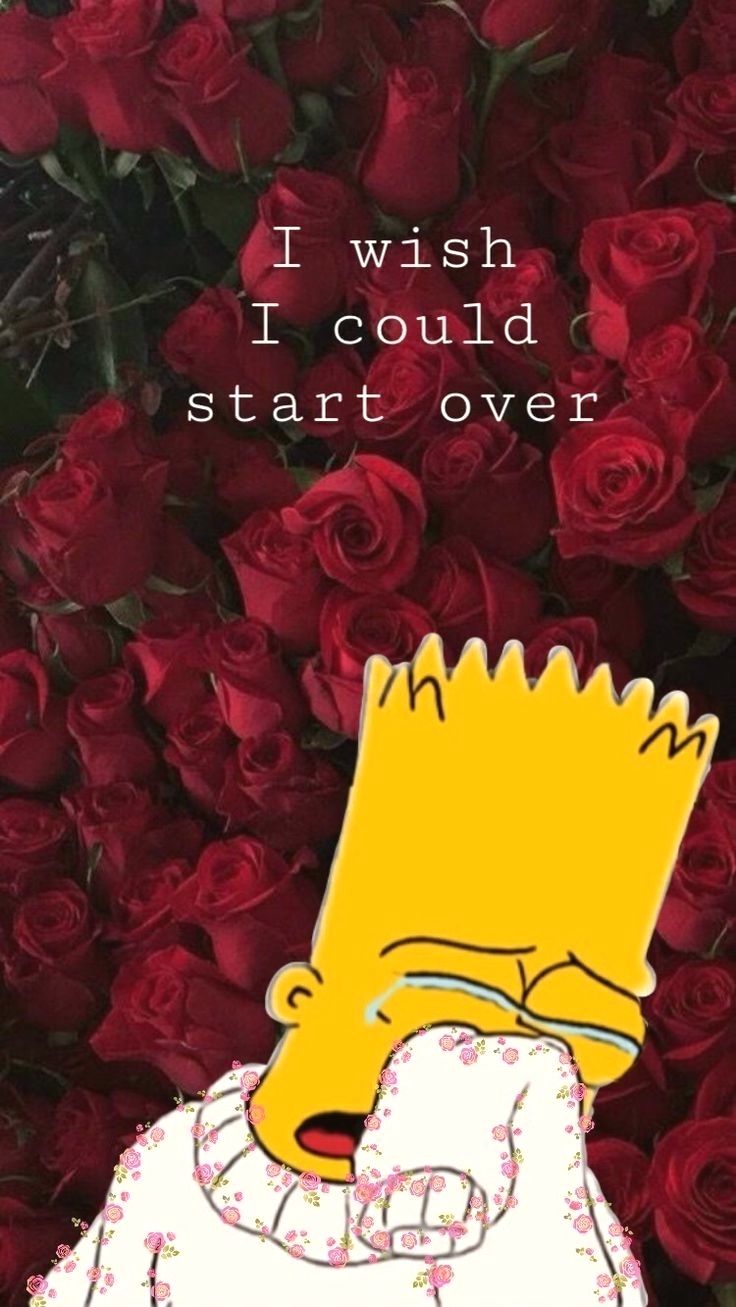 Sad Bart Simpson Wallpaper - Depressing Wallpapers Simpsons - HD Wallpaper 