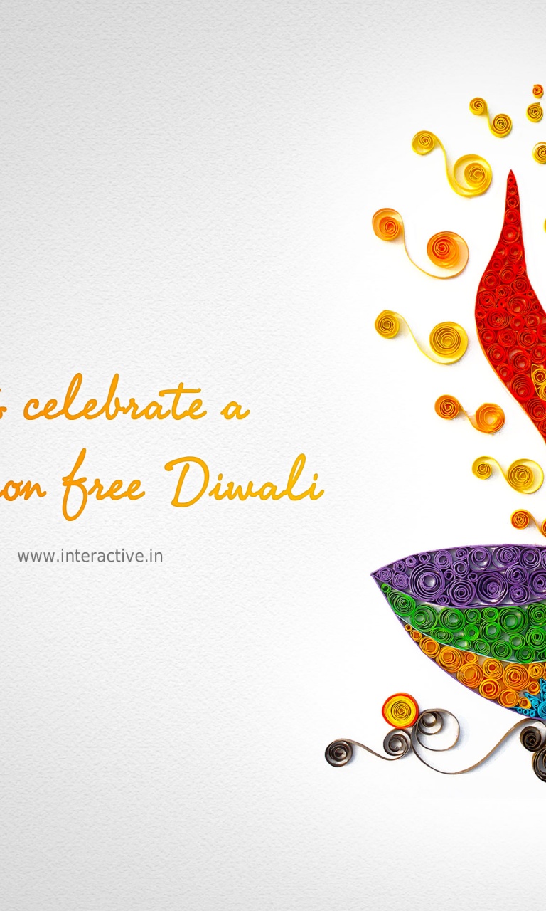 Creative Diwali Greeting Card - HD Wallpaper 