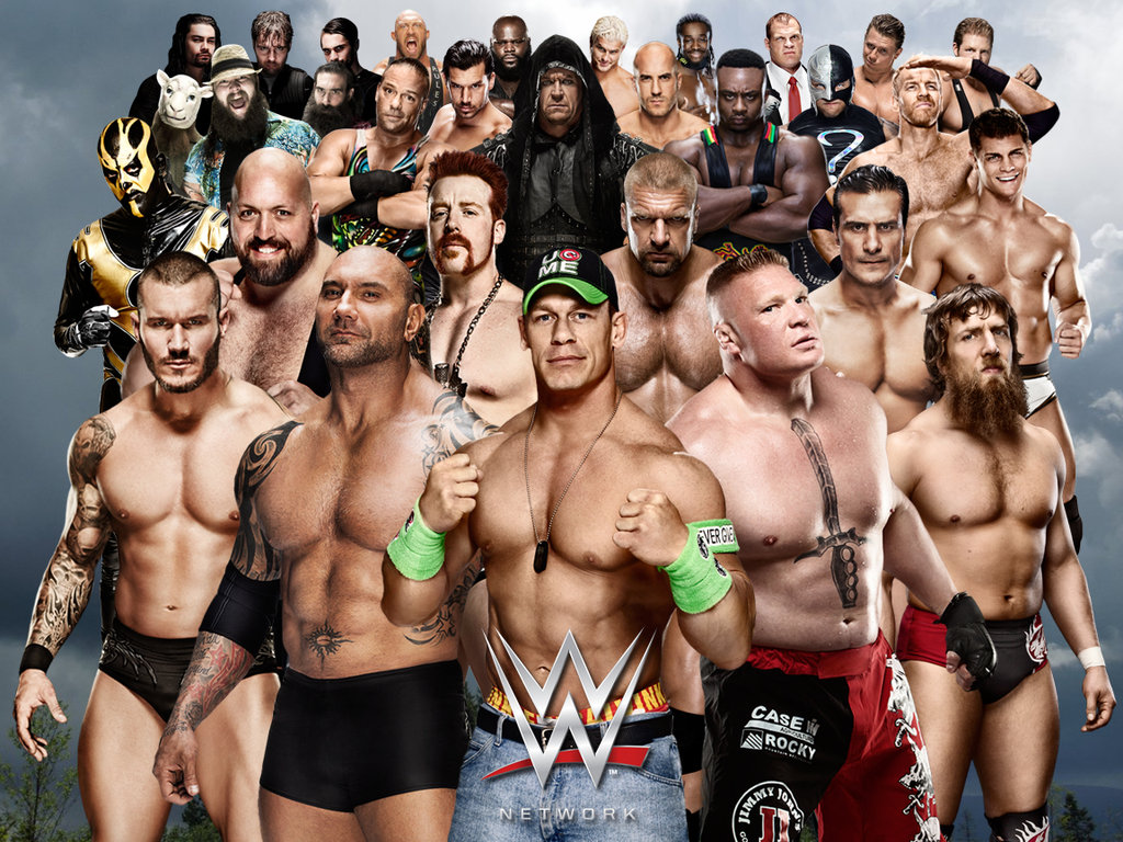 All Wwe Wrestlers In One - 1024x768 Wallpaper 
