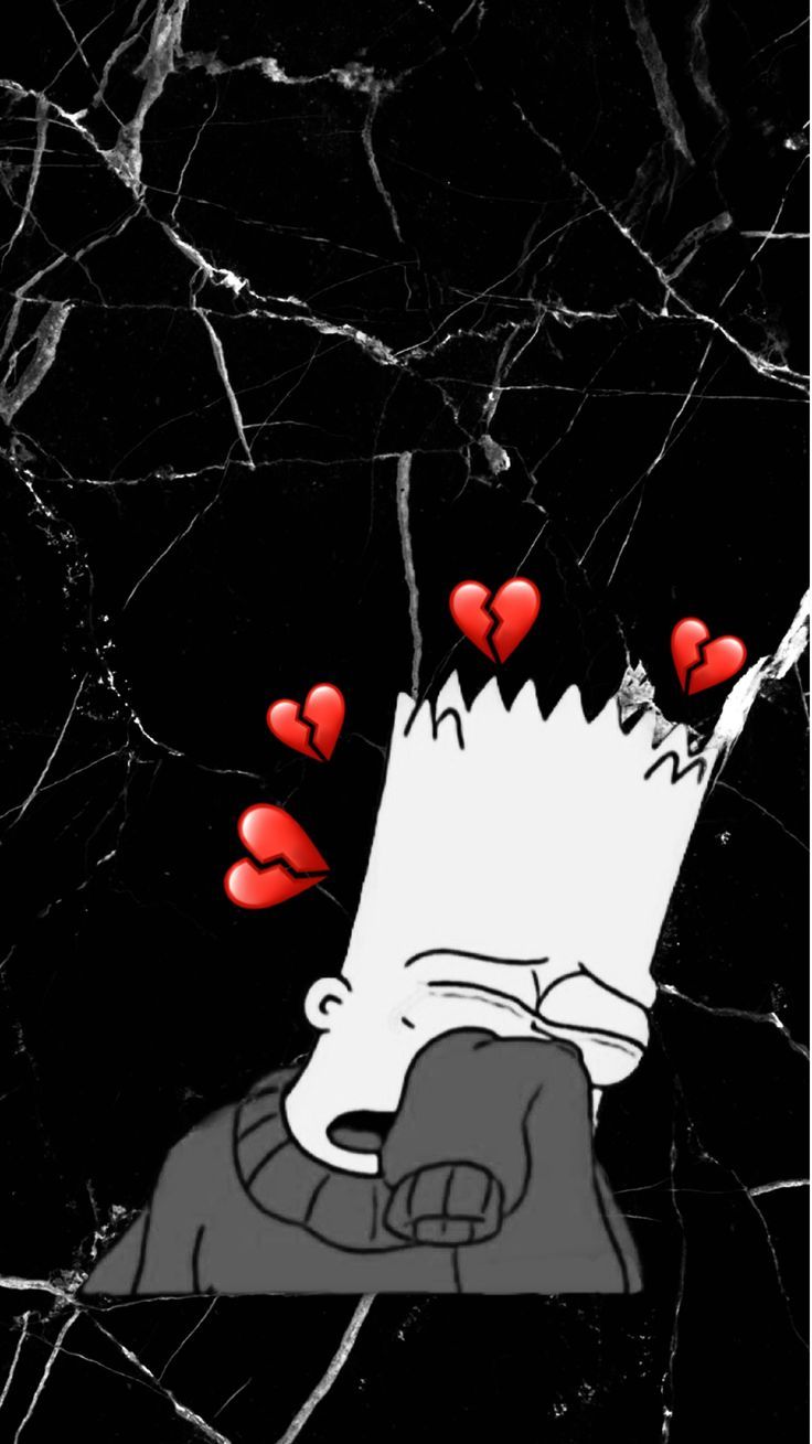 Bart Simpson Crying - HD Wallpaper 