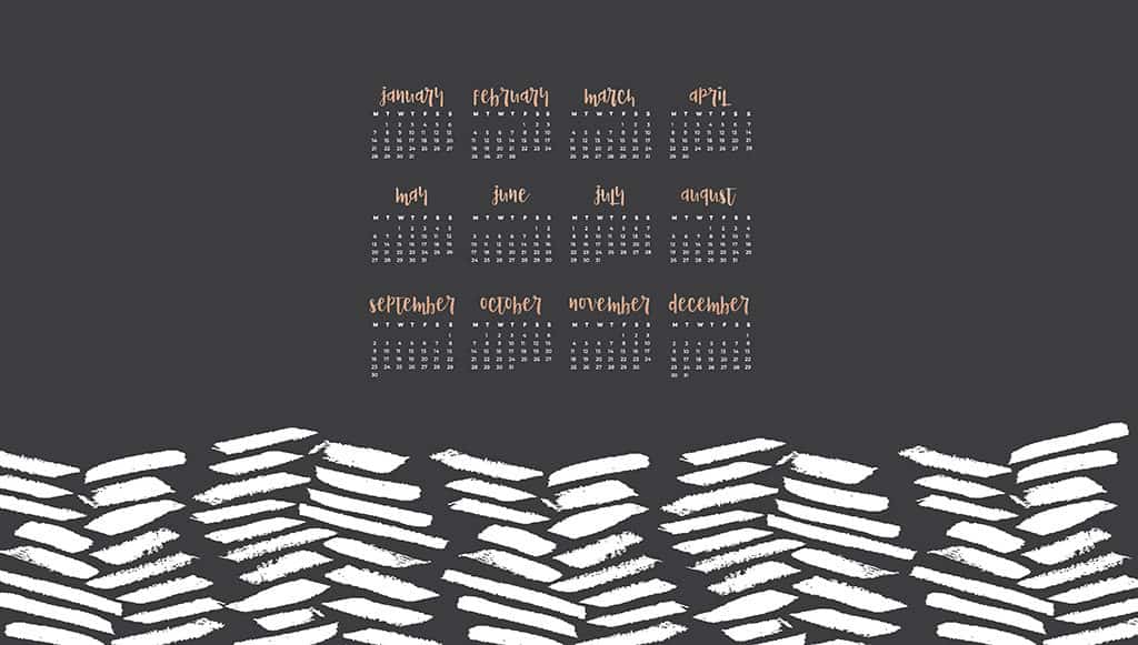 Audrey Of Oh So Lovely Blog Shares 12 Free 2019 Desktop - Calendar 2019 Wallpaper Desktop - HD Wallpaper 