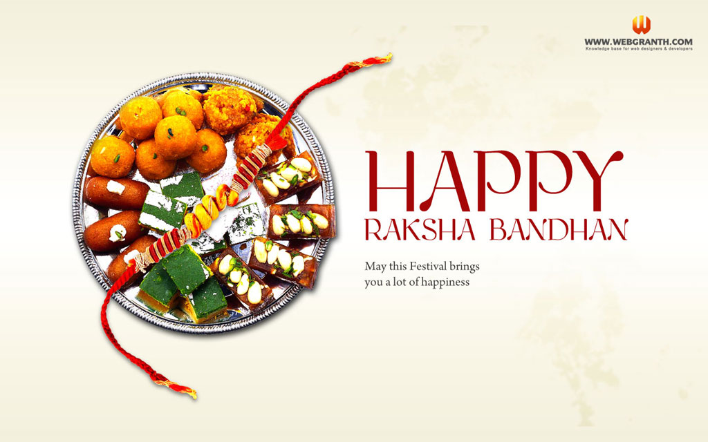 Rakhi Festival Wallpaper - Happy Raksha Bandhan 2017 - HD Wallpaper 
