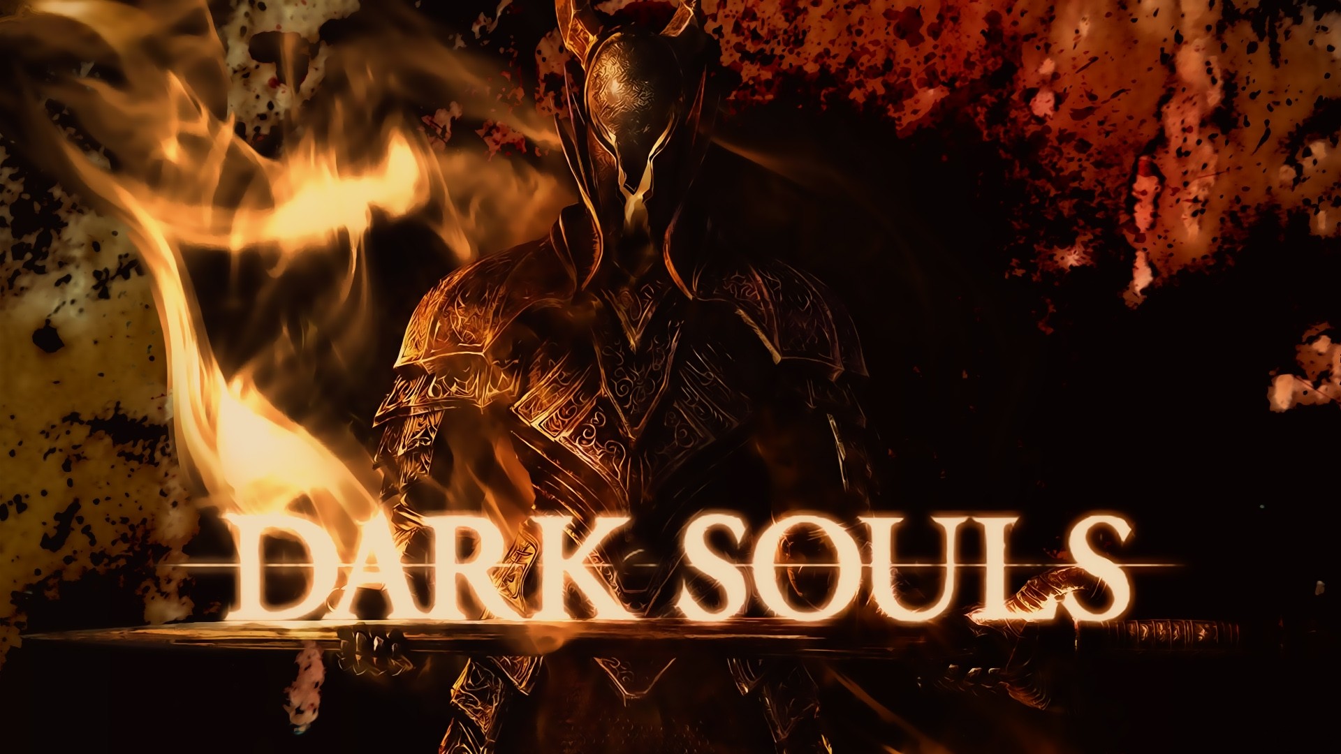 Dark, Souls, Armor, Blood, Light, Name, Full, Screen, - Dark Souls Wallpaper Logo - HD Wallpaper 