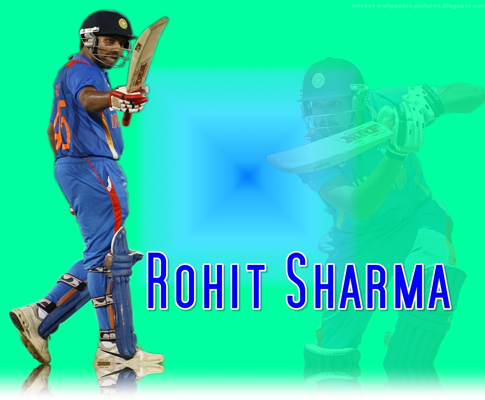 Rohit Sharma With Name - HD Wallpaper 