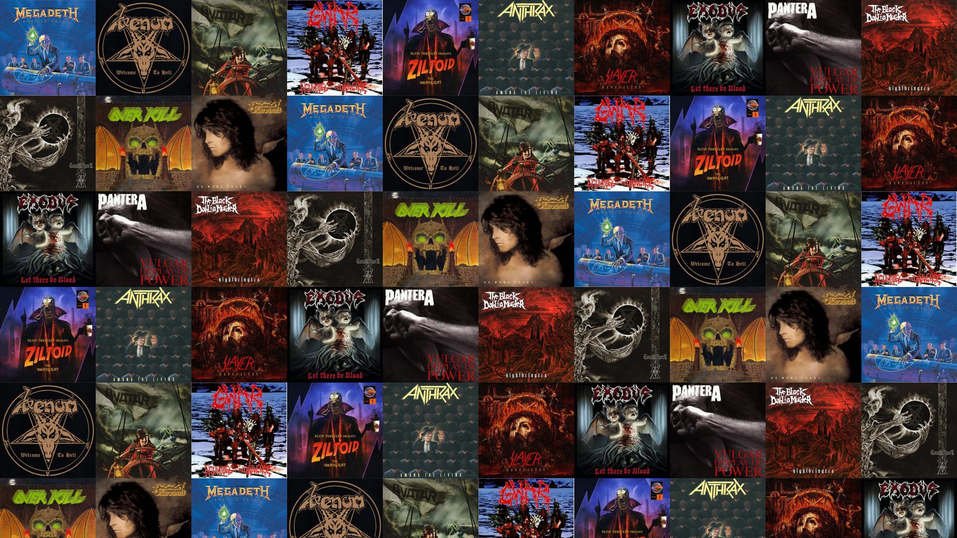 Devin Townsend Album Art Collage - HD Wallpaper 