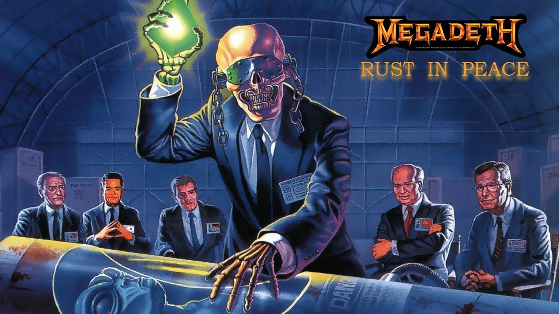 Hd Wallpaper - Megadeth Rust In Peace Cover Art - HD Wallpaper 