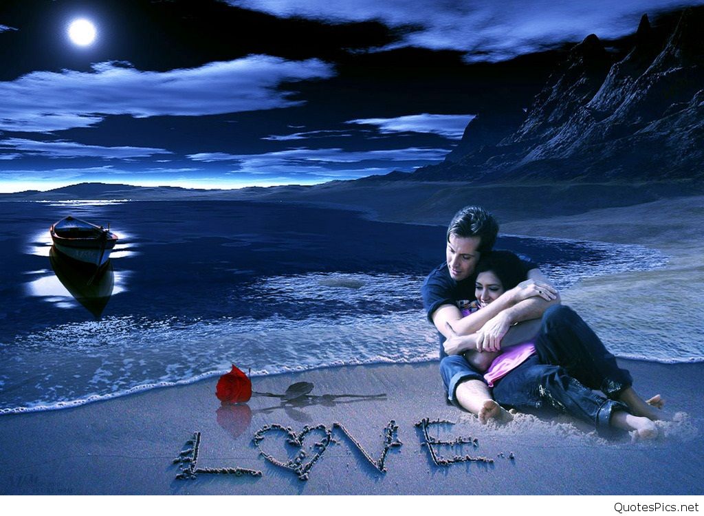 Romantic Couple Wallpapers Hd Love Couple Images - Romantic Pics Of Couple In Night - HD Wallpaper 